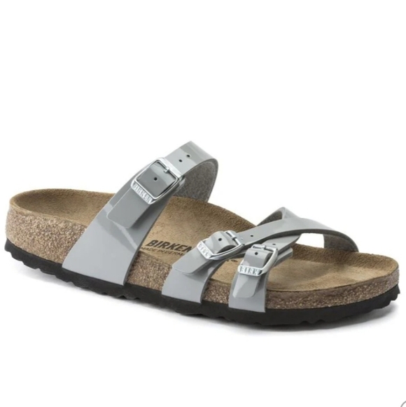 Birkenstock Franca Sandals Womens Grey Green Strappy Foot Matte Color - Picture 13 of 14